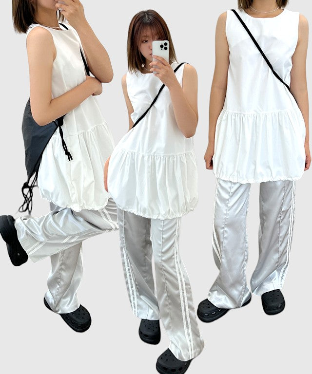 Cucimachi Pins Sleeveless Hem Pumpkin Dress (2 colors)