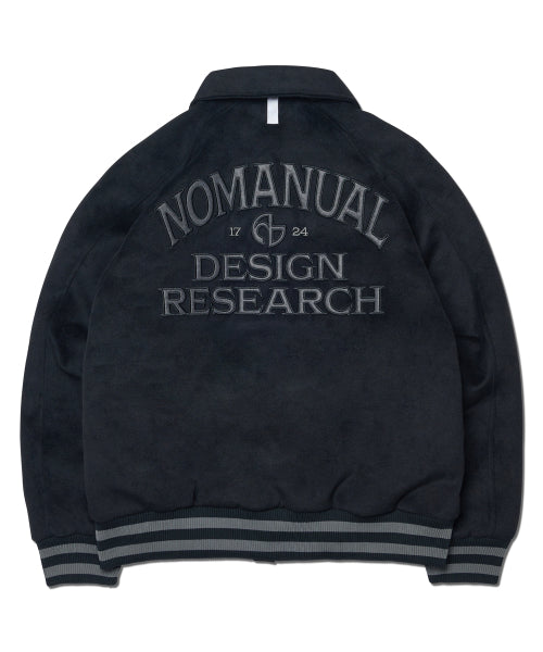 NOMANUAL W.S VARSITY JACKET - BLACK - Size & Reviews | MUSINSA
