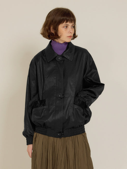 SIENNE Bella Lace Leather Jacket (Black) - Size & Review | Musinsa