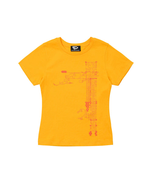 Hybrid Tattoo Tee Orange