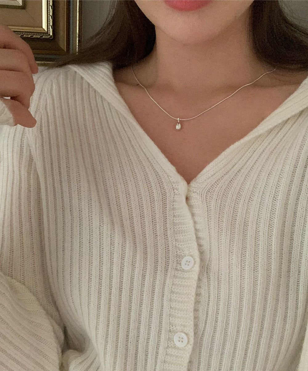 Nearwear Spring Cardigan🌷 Unusual Joas Hallgament Collar Cardigan (5 colors) Long-sleeved cardigan / Interseasonal / Layered / Spring Knit / Spring Cardigan / Guest look /