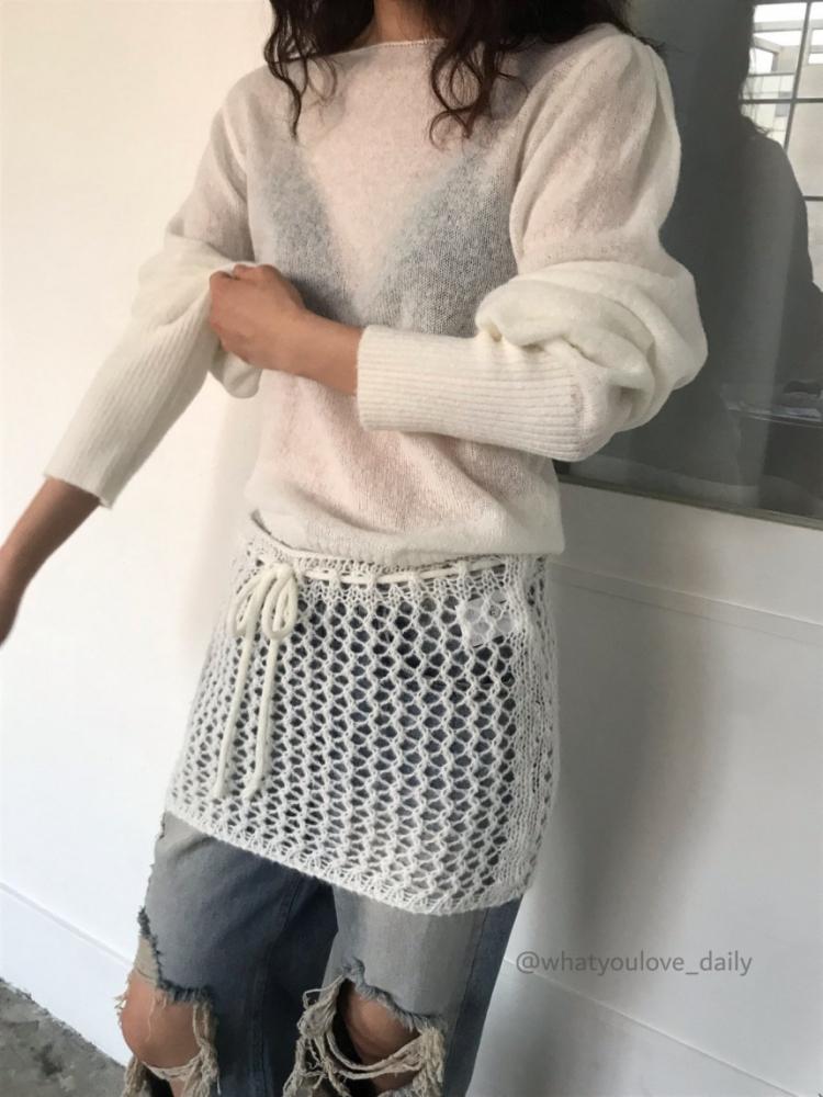 What You Love (25SS Avaro Shipping) Weah Sevia Knit Skirt (3 COL)