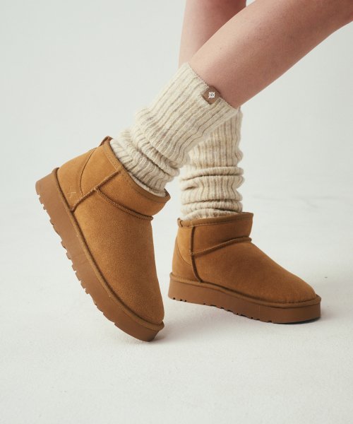 SAC Platform Shearling Boots Low 412346017 (2.7cm/2colors)
