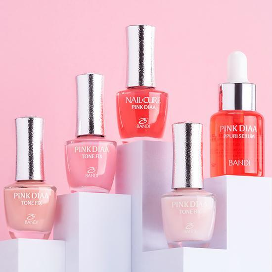 Bandi Nail Nutrition Series Pink Diamond & Tone Fix 3 Types & Root Serum