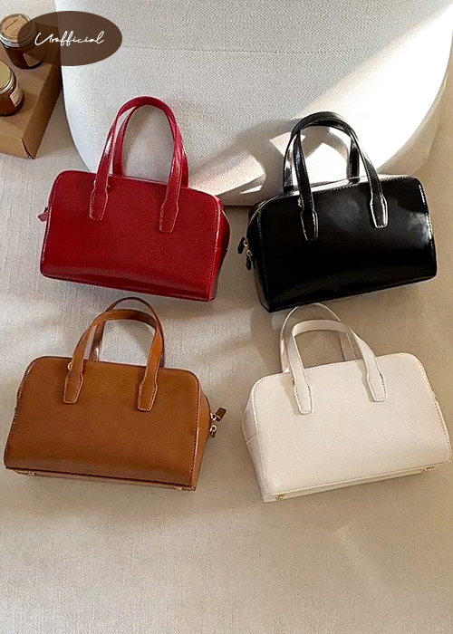 Your (🚀Same-day shipping) (🎉Order runaway) Your Bring Oil Wax Glossy Coated Box Square Tote Crossbag