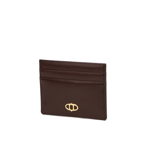 Burgundy Leather Dan Card Card Wallet AAHO4E324D3