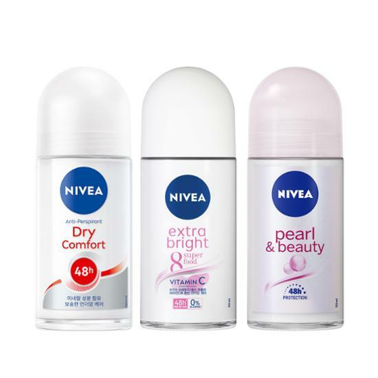 Nivea Deodorant Roll-On 50ml (Dry/Bright/Pearl & Beauty) Choose 1 of 3 Types