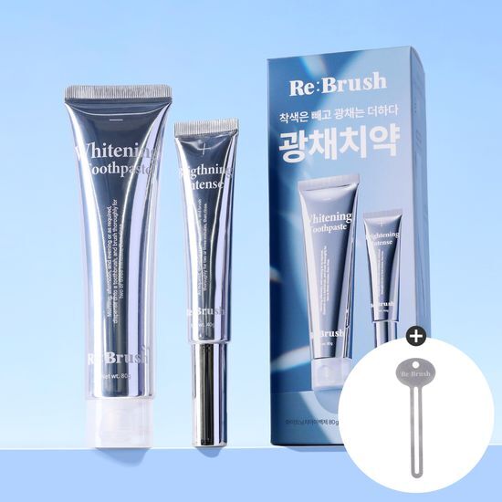 Brush Glow Whitening Kit 2 Types (80g tooth whitening agent + brightening toothpaste 40g)