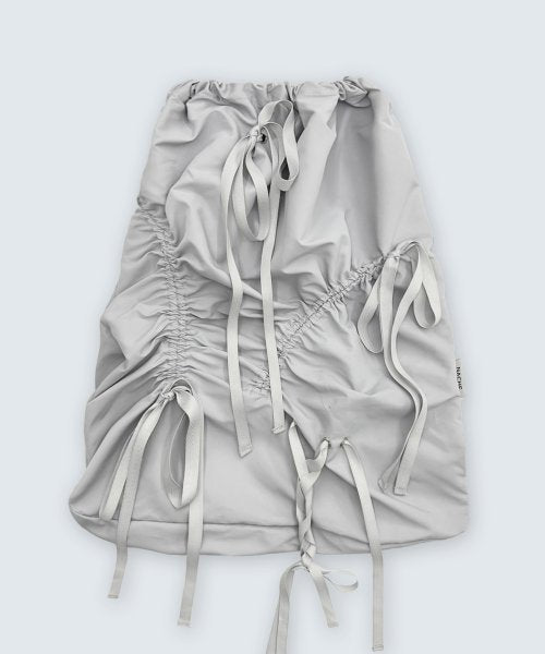 NACHE LIGHT SHIRRING GYM SACK LIGHT GRAY - Size & Reviews | MUSINSA