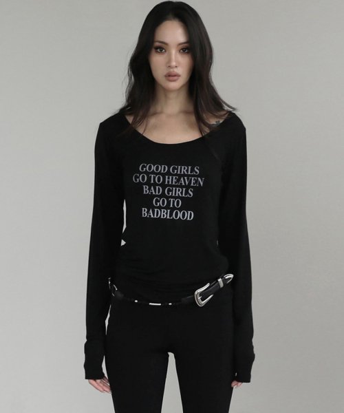 BADBLOOD Bad Girls Loose Fit Top - Black - Size & Reviews | MUSINSA