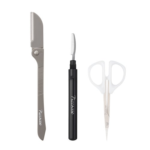 Picasso (PICCASSO) Eyebrow Organizing Kit (Eyebrow Knife + Eyelash Comb + Eyebrow Scissors) - Review | Musinsa