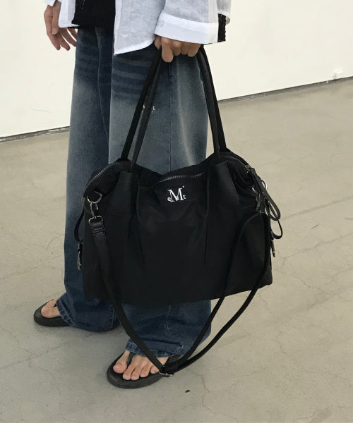 MUCENT 3-Way Signature Logo Unisex Tote Bag - Size & Reviews | MUSINSA