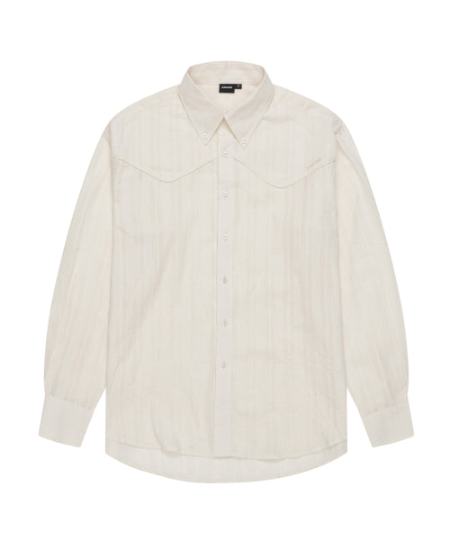 AAKAM Western Cotton Shirts (Ivory) - Size & Review | Musinsa