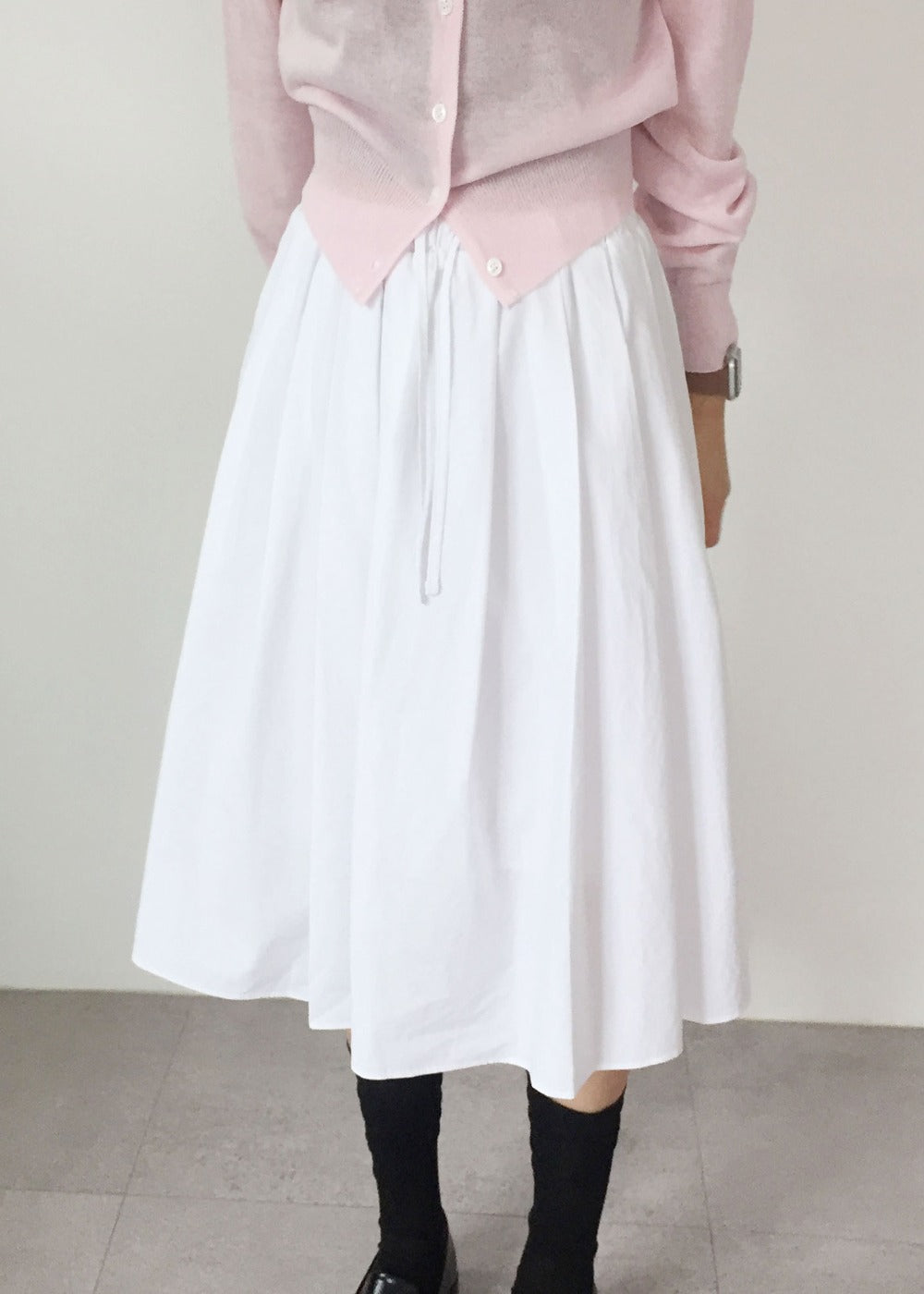 Mikasa F Pleats Midi Skirt (2 colors)