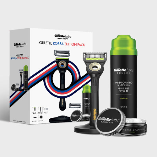 Labs Deep Cleansing Bar Korea Edition (Gel + 1 Handle + 2 Blades + Moisturizer + Stand)