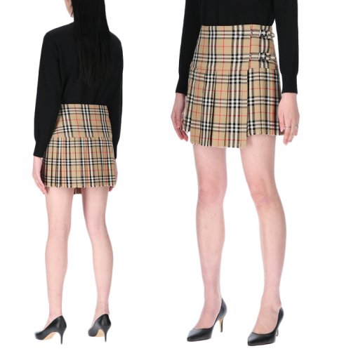 Vintage Check 8025832 W ZOE 406 Women's Pleated Skirt