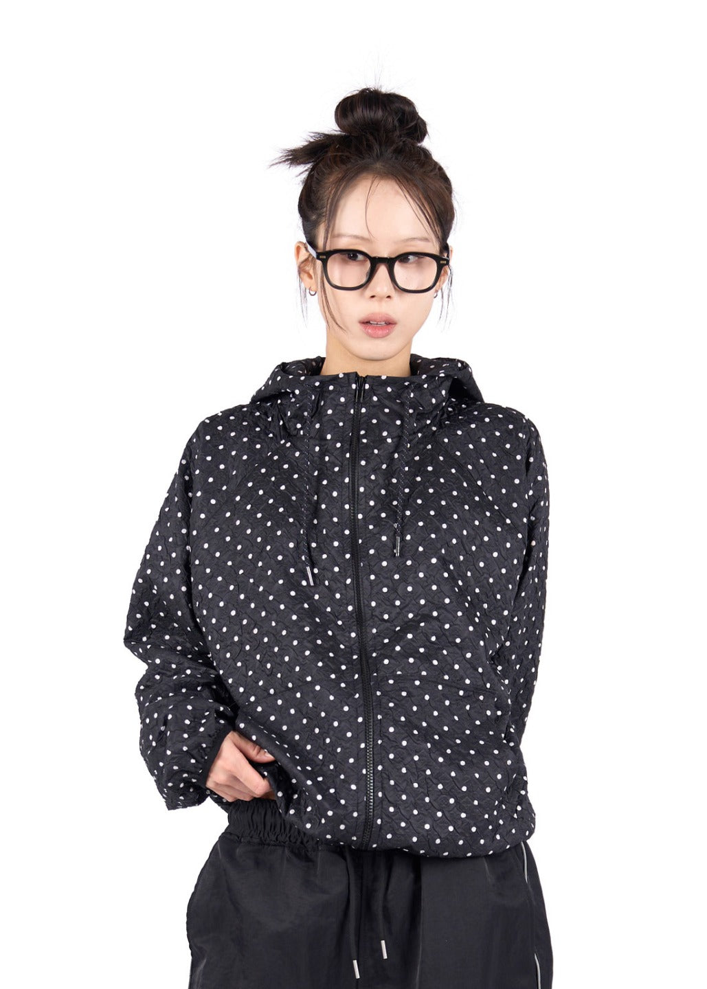 Ritkim EMBO DOT HOOD JACKET*7 days*
