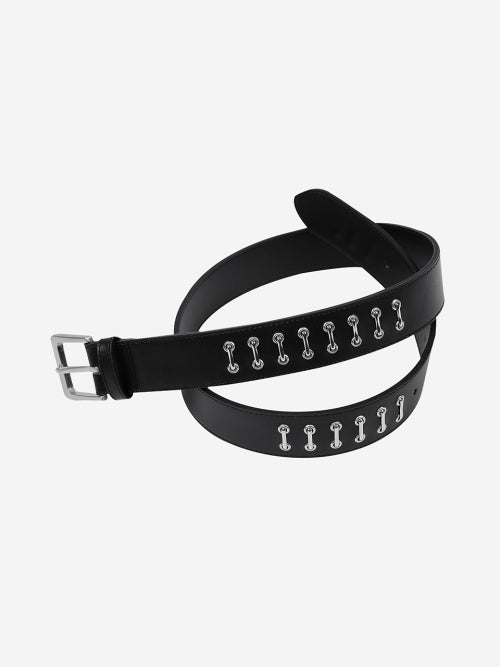 CERRIC STAPLER BELT / BLACK - SIZE & LATE | MUSINSA