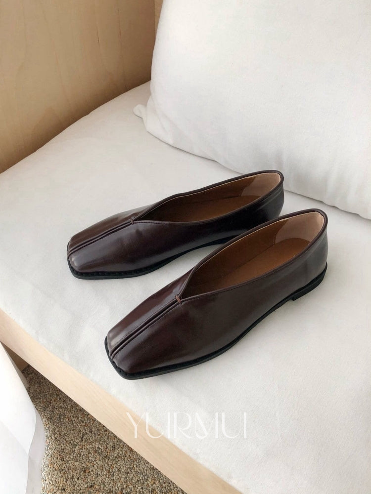 Euirmui Saran Leather Classic Slit Stitch Square Flat Lopper 1.5 cm