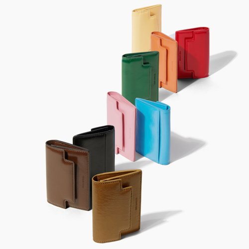 Marty Card Wallet Crinkled 9 Types, Choose 1