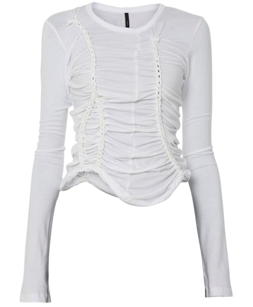 Handmade Twisted Long Sleeve (FL-149_White)