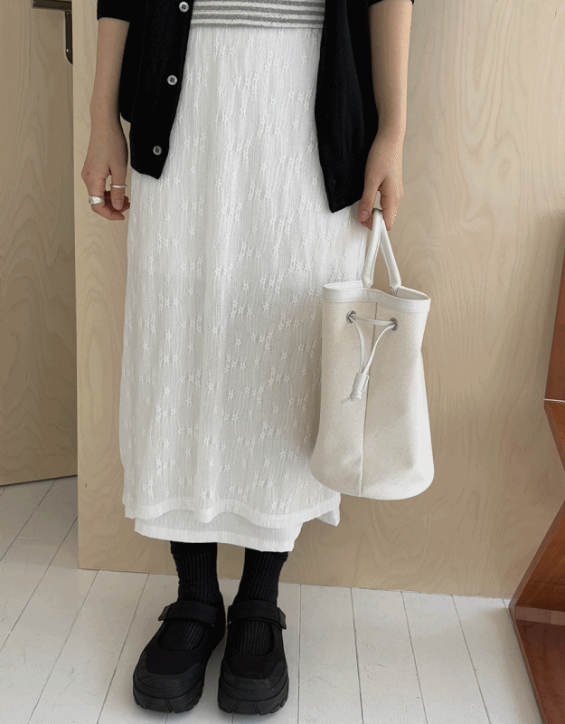 Attute Spring/H Natural Lace Skirt (2c)