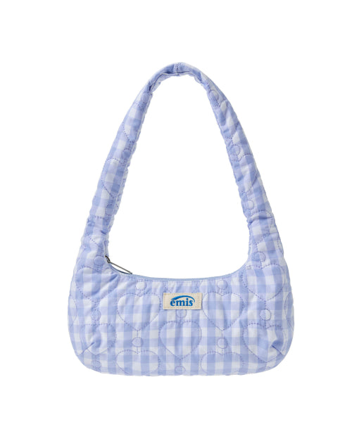 EMIS HEART QUILTED SHOLDER BAG-SKY BLUE - SIZE & LATE | MUSINSA