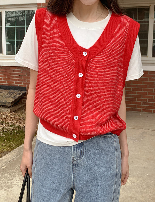 Toolwoman Nedel Streep Knitwear Vest 80852