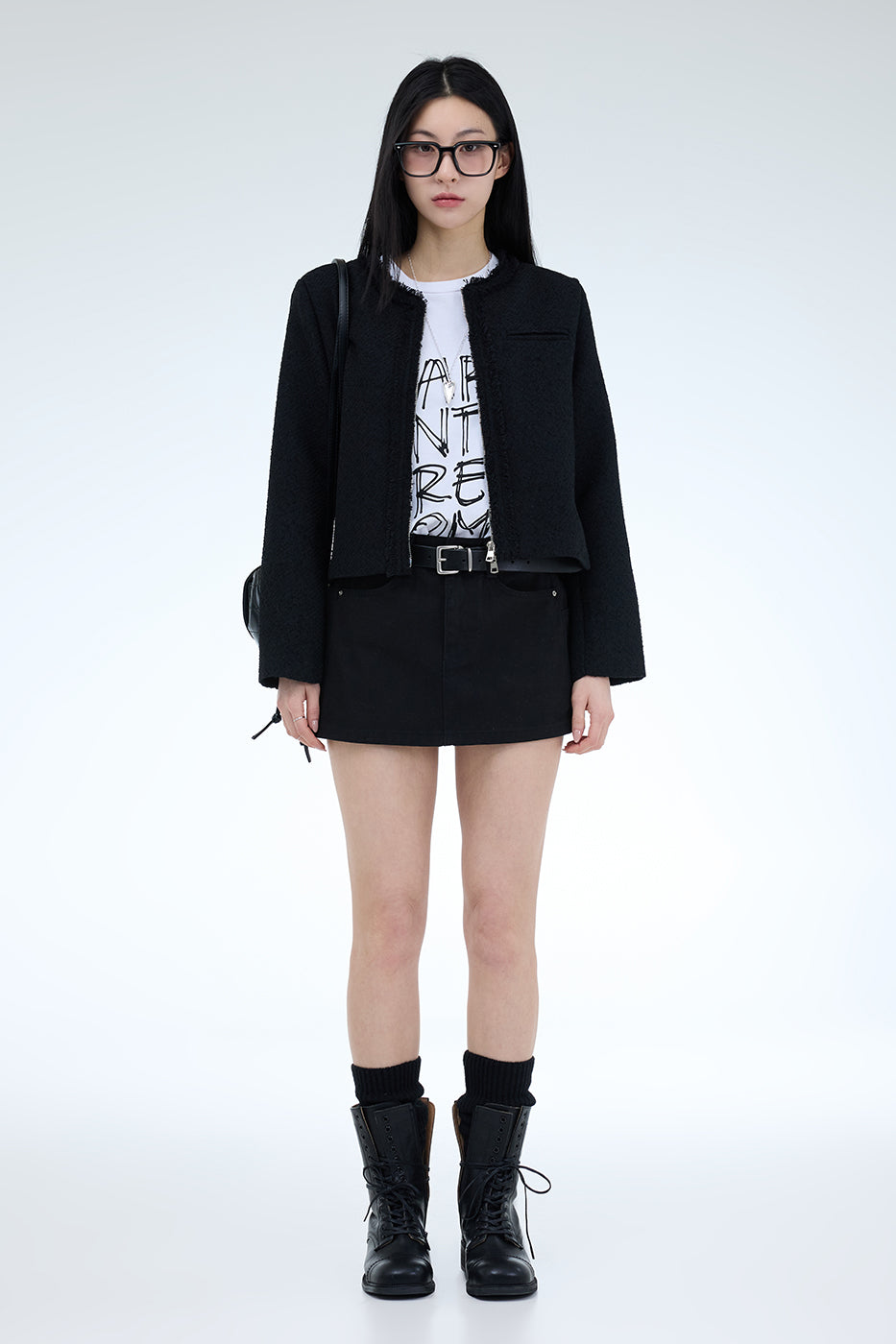 【PORTERNA】Rossay Zipper Tweed Jacket Portena Rossay Zipper Tweed Jacket – Wishbucket