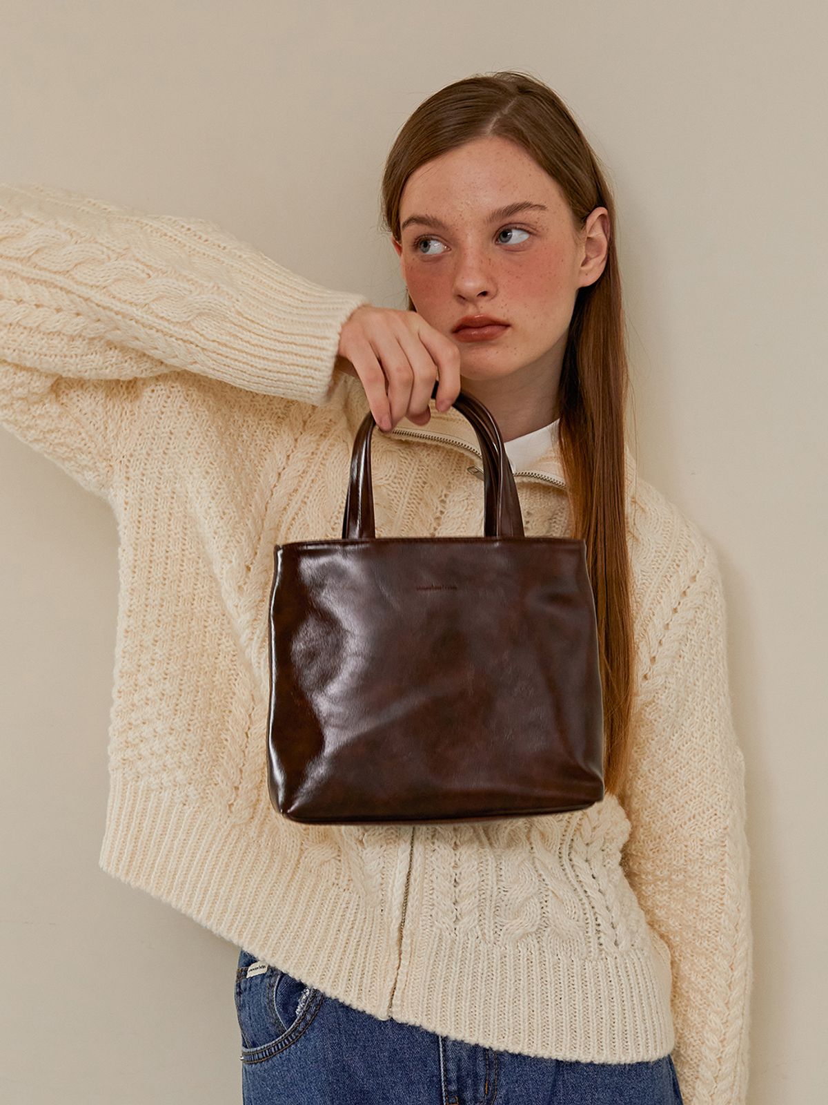 Somewherebutter toast bag - chocolate - size & reviews | Musinsa