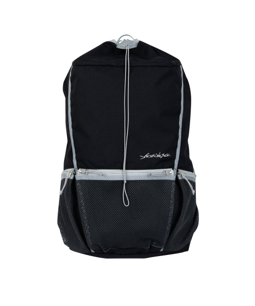 YESEYESEE Y.E.S RUSHED CARAPACE KNAPSACK BLACK - SIZE & LATE | MUSINSA