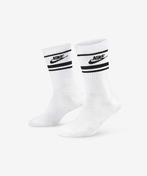 Sportswear Dry Fit Everyday Essential Crew Socks (3 pairs) - White: Black: Black / DX5089-103