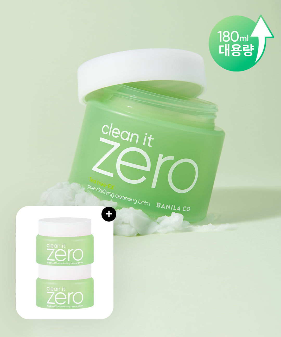 Vanilla Co 🎁 Pore Balm 7ml Gift of 2 🎁 NEW Clean It Zero Pore Clarifying Cleansing Balm Large Capacity 180 ml