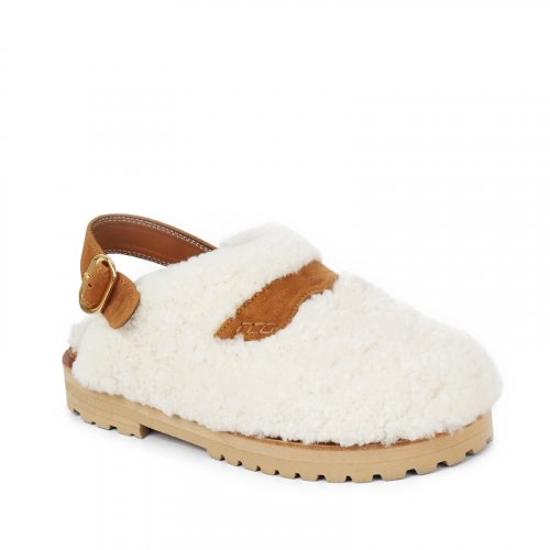 Fur Clog (Real Sheepskin)_PUFFYSHOO Puffy Shoe RK1016f
