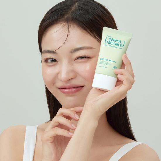 Fusidine Derma Trouble Zinc Calming Sun Cream 50ml 1+1 Plan