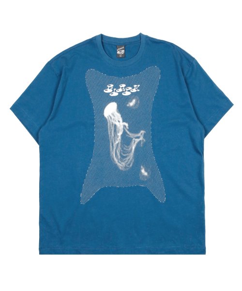 GT015 Jellyfish Glow-in-the-Dark Print T-Shirt (BLUE)