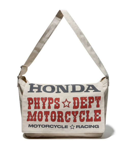 Honda Typography Duffel Canvas bag_Ivory