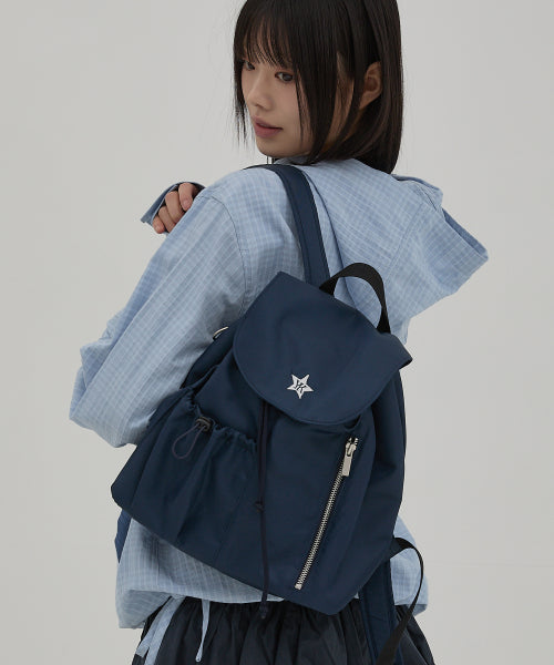 WAIKEI Nylon Star Mini Backpack Navy - Size & Review | Musinsa