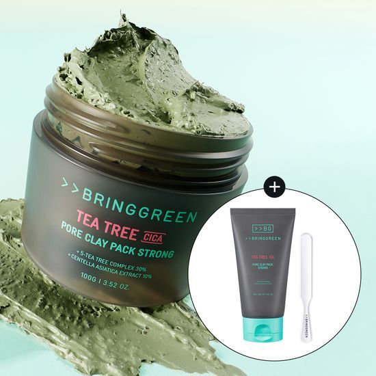 Bring Green Tea Tree Cica Pore Clay Pack Strong 100 g / 100 g Two-piece Plan