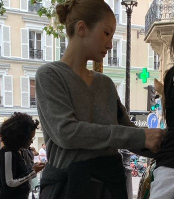 London Plate Outfit Cash V-Knit Cashmere Knitwear Autumn Wool Knitwear