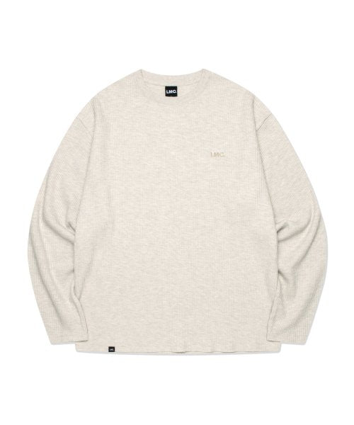 WAFFLE OG LONG SLV TEE oatmeal