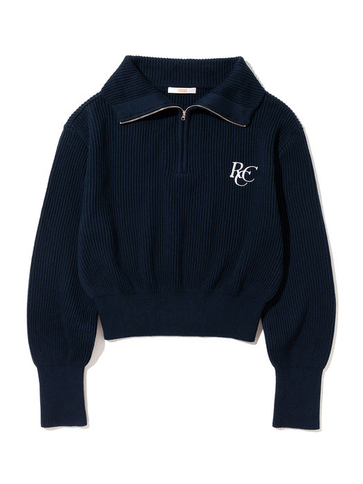 RCC Knit Half Zipup [NAVY]