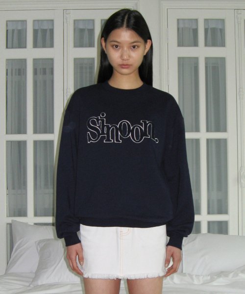 BOUCLE LOGO SWEATSHIRT (NAVY)