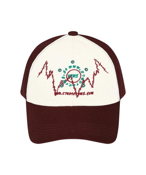 Graffiti Ball Cap (Burgundy)