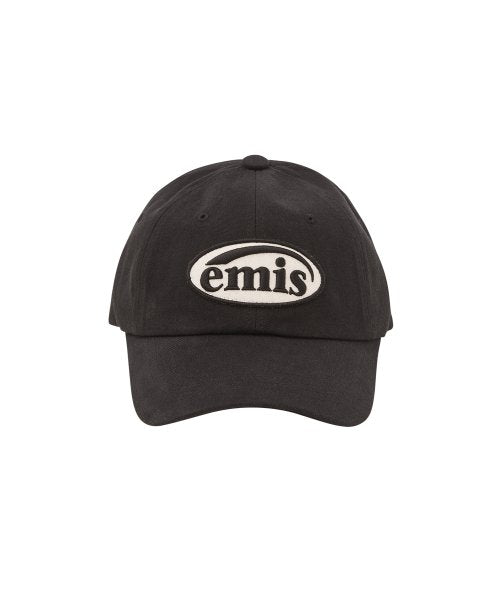 Tone on Tone Wappen Ball Cap-Black
