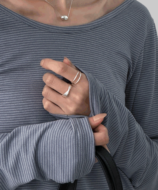 Manique Capson Simple Layered Ring Ring