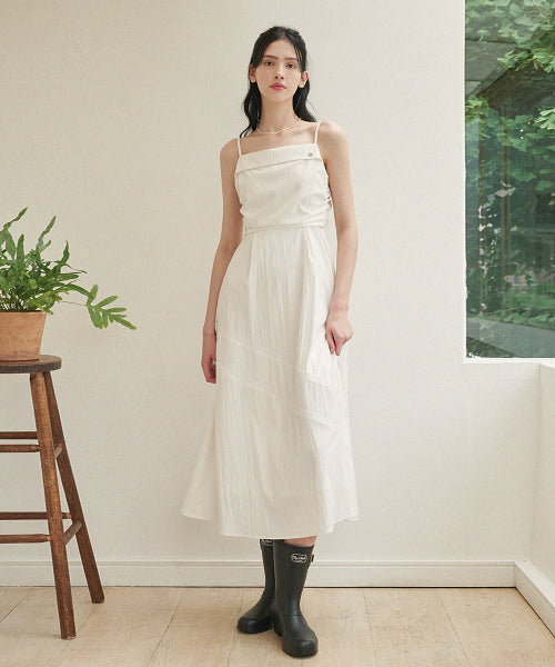 [44-120] Mesmerize Bustier Shirring Lace Dress