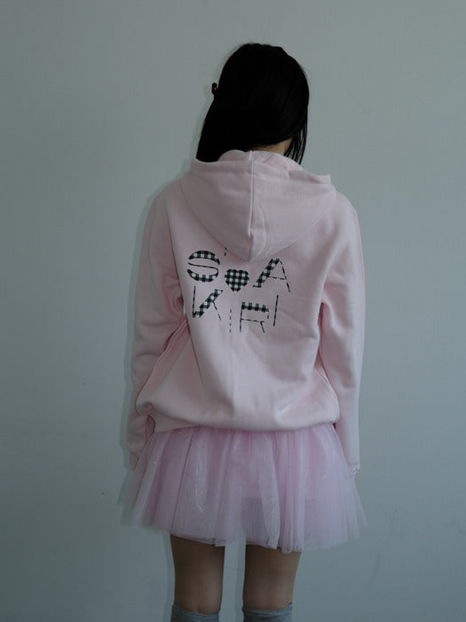 KIRIGIRL HOODIE ZIP UP _PINK