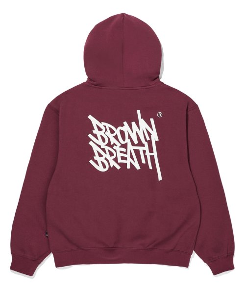 [23FW] TAG HOODIE - BURGUNDY