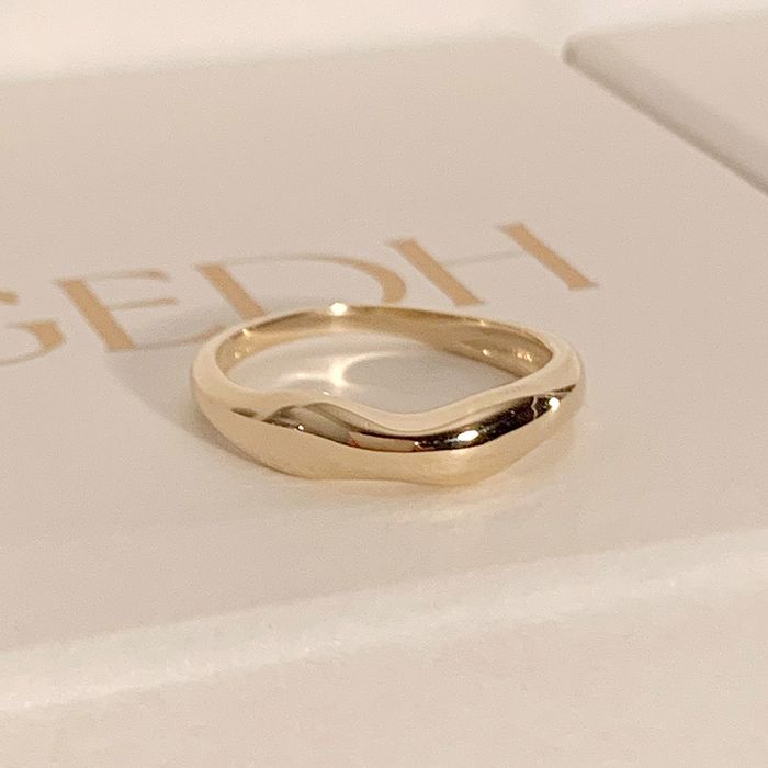 14K 18K Natural Wave Ring